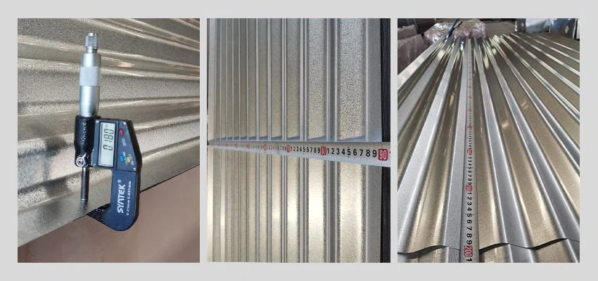 quality control Aluzinc Corrugated Roofing Tile for Wall Cladding