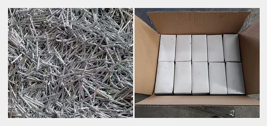 zinc coated concrete steel nails package