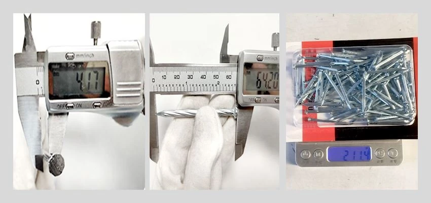 Twilled Fluted Concrete Nails inspection