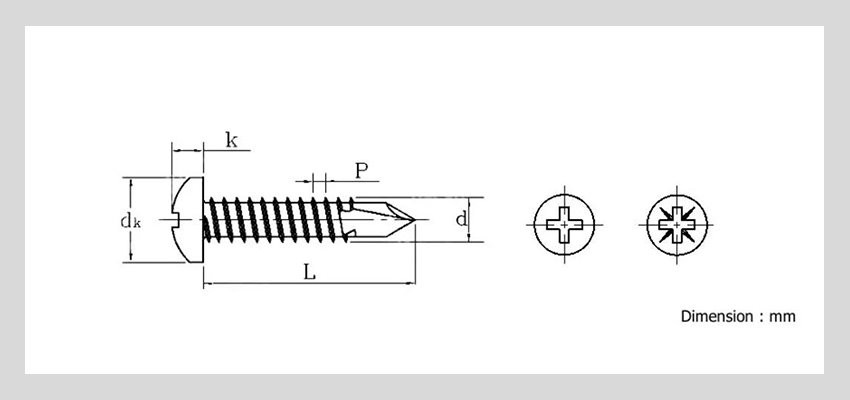 Phillips Pan Round Head Self Drilling Screws details