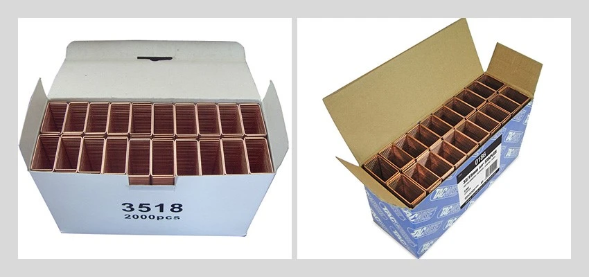 carbon closing staples package