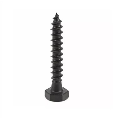 Tirafondos de cabeza hexagonal negros