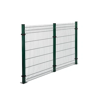 Valla de acero curvada modelo 3d