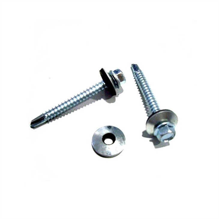 Tornillos Tek de cabeza hexagonal al por mayor con arandela de goma