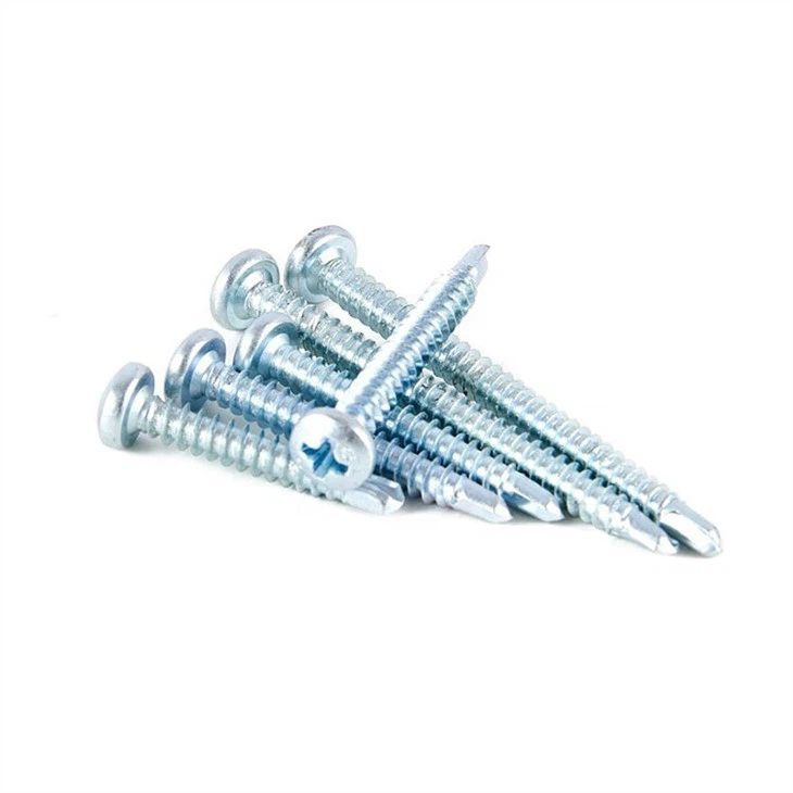 Tornillos autoperforantes de cabeza plana Phillips galvanizados al por mayor